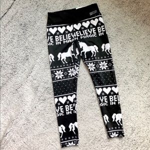 NWT Justice Believe in Magic Unicorn WinterLegging